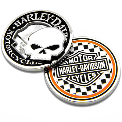 Harley-Davidson® Removable Skull Coin