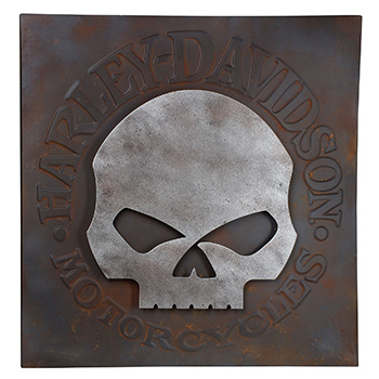 H-D® Skull Metal Wall Art