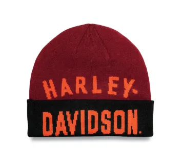 Harley-Davidson®Staple Beanie voor mannen - Tawny Port € 34,00