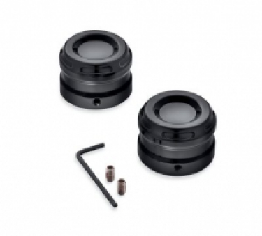 Harley-Davidson Front Axle Nut Covers Gloss Black