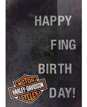 Harley-Davidson wenskaart