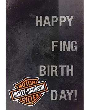 Harley-Davidson wenskaart