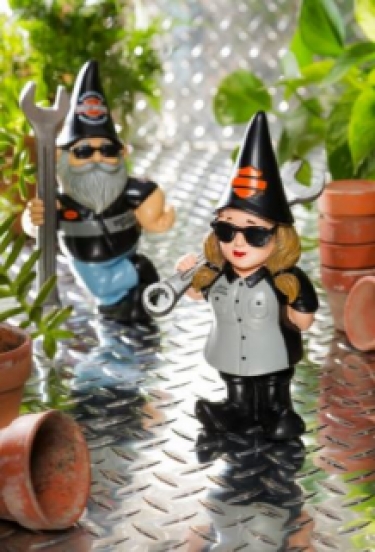 Harley-Davidson® Garden Gnome Mechanic Female